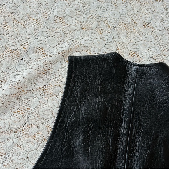 Vintage Joo Kay leather vest size small lined - Picture 13 of 15